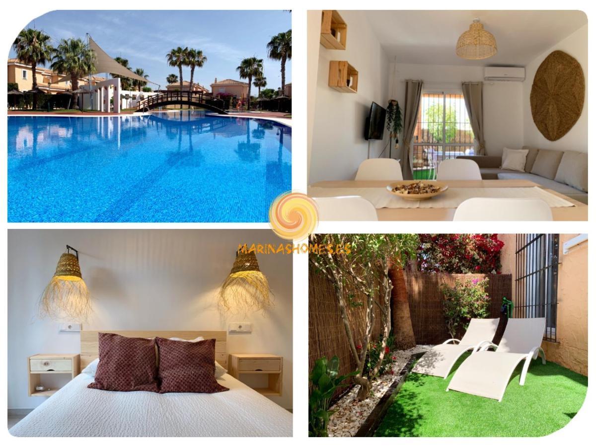 Apartamento Marinas Sol - Tu hogar con jardín privado! Vera Exterior foto