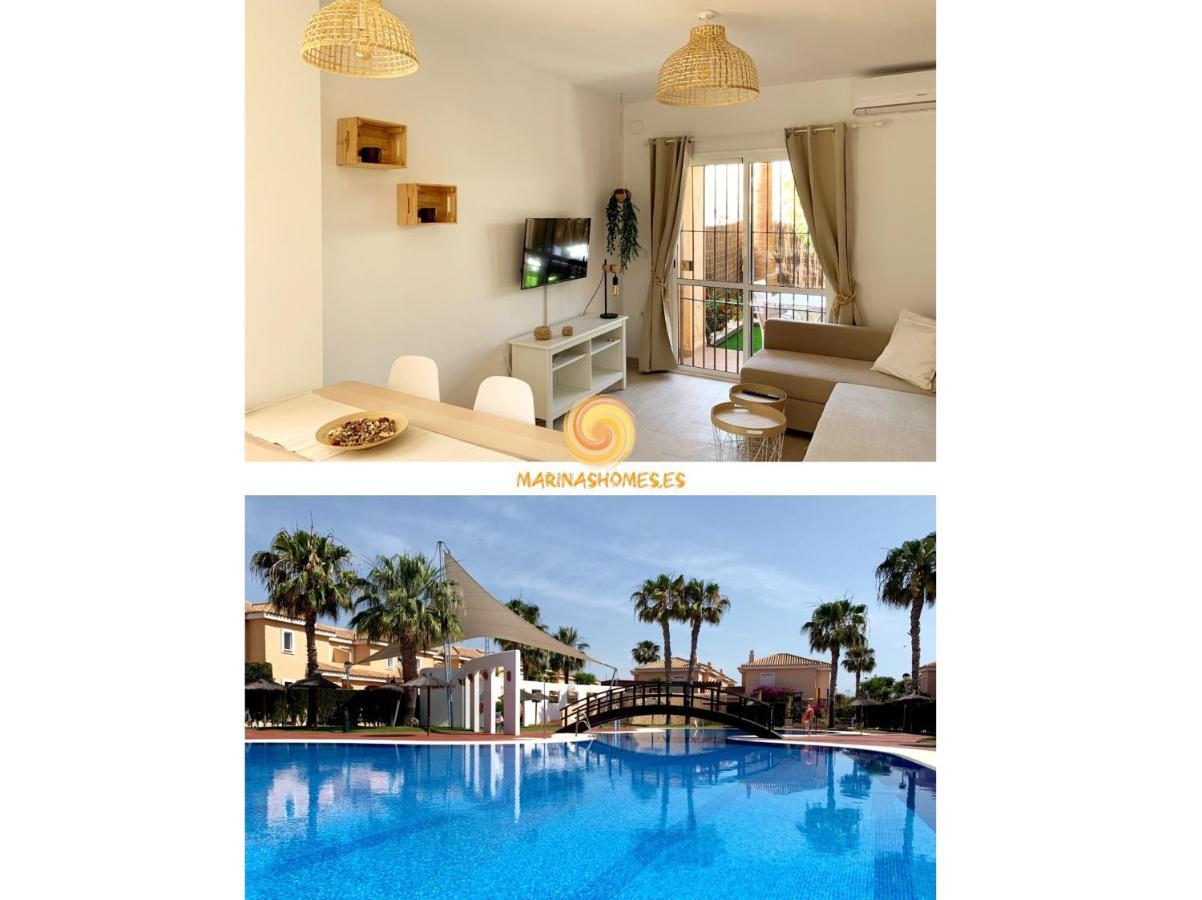 Apartamento Marinas Sol - Tu hogar con jardín privado! Vera Exterior foto